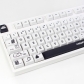 Black Cartoon 104+26 XDA-like Profile Keycap Set Cherry MX PBT Dye-subbed for Mechanical Gaming Keyboard